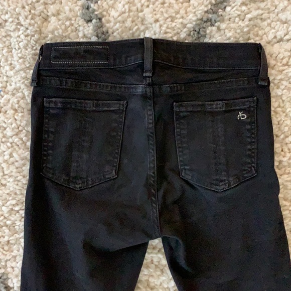 Women’s Rag & Bone Black Ankle Skinny Jeans - 26 - Picture 5 of 7